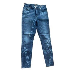 LUCKY BRAND Bridgette Skinny Floral Print Denim Jeans Size 4 / 27